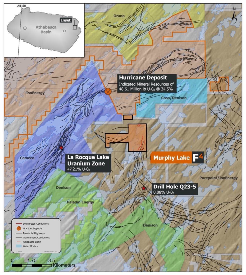 Figure 2. Murphy Lake Property — Regional Location, Eastern Athabasca Basin.